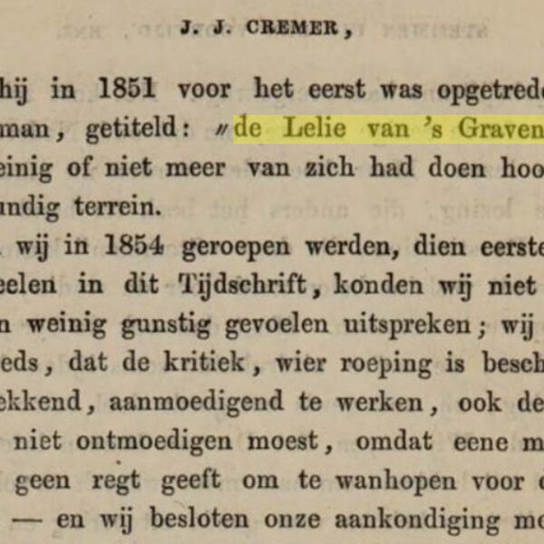 De nieuwe recensent, 1858,