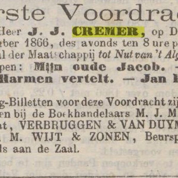 Rotterdamsche courant, 12 november 1866.