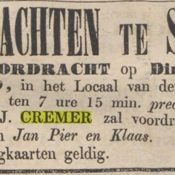 Opregte Haarlemsche courant, 11 december 1869.