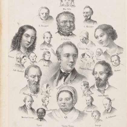 1856 Daniel Sils. Tekening.
