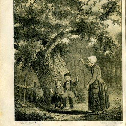 1856 Deine Meu. Tekening Geldsche volksalmanak 1856.