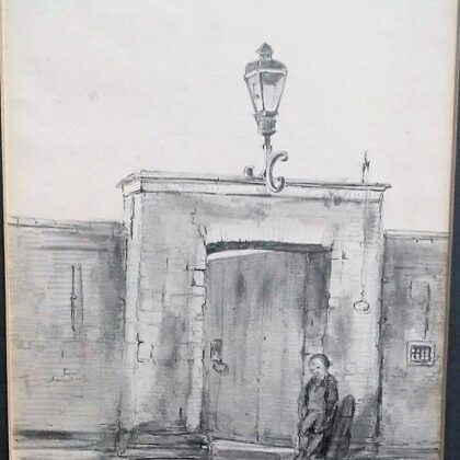 Poort van de Blauwe toren te Lochem. Ongedateerd.