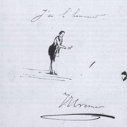 J'ai l'honneur. Oefening kweekt kennis. Ongedateerd.