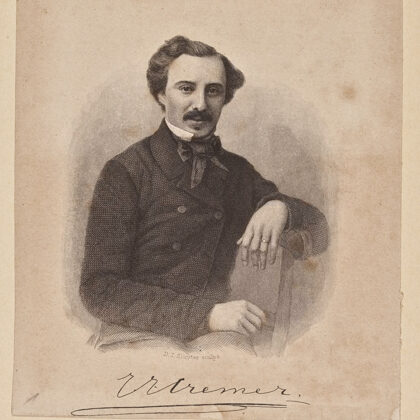 Portretfoto van J.J. Cremer uit ca 1865.