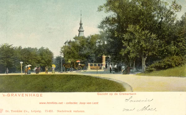 1881: Cremerbank in de Scheveningse bosjes.