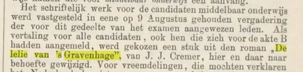 Verslag scholen hoger onderwijs, 1898.