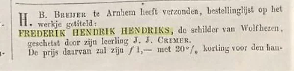 Nieuwsblad voor den boekhandel, 20 juli 1865.