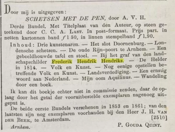 Nieuwsblad voor den boekhandel, 24 juni 1876.