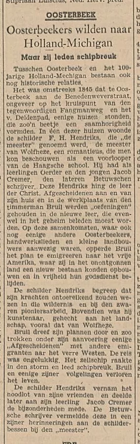 Arnhemsche courant, 20 februari 1947.