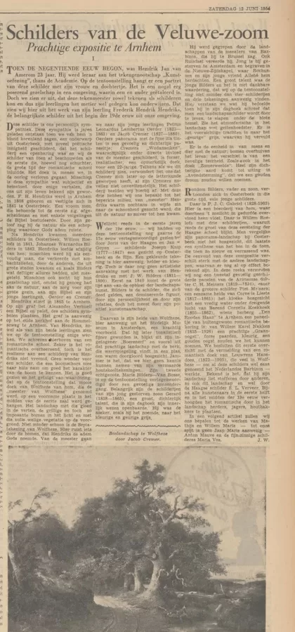 Gelders dagblad, 12 juni 1954.