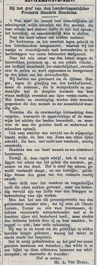 Arnhemsche courant, 11 april 1865.