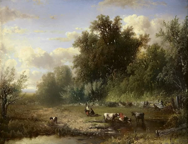 Schilderij F.H. Hendriks.