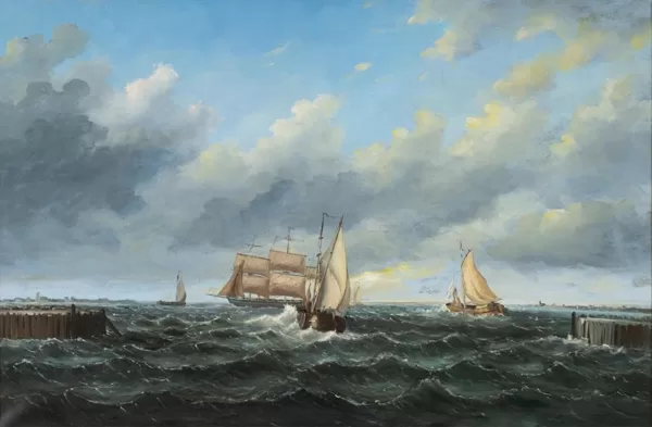 Schilderij F.H,. Hemdriks.