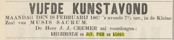 Arnhemsche courant, 18 februari 1867.