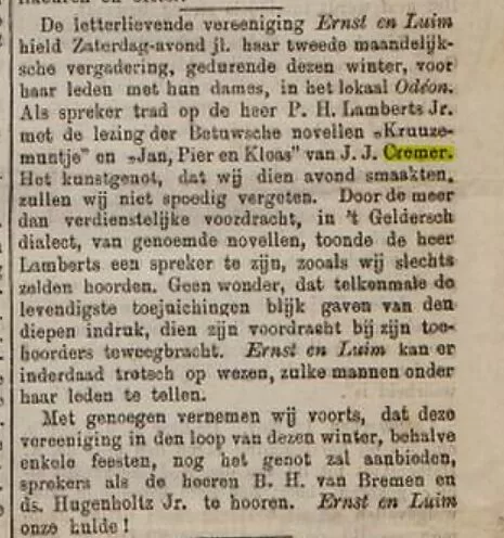 Weekblad Israelieten, 17 november 1882.