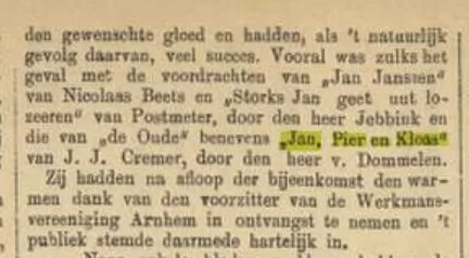 Arnhemsche courant, 23 maart 1895.
