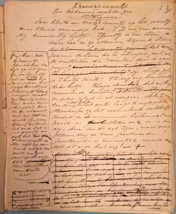 1866. Handschrift Kruuzemuntje