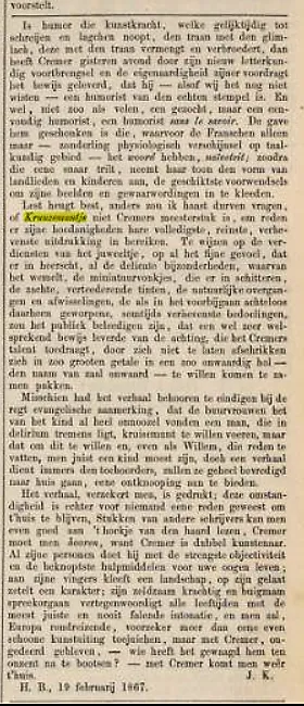 Arnhemsche courant, 22 februari 1867.