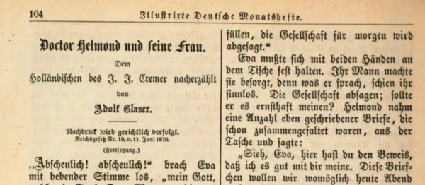 Illustrierte Deutsche Monatshefte, 1872/