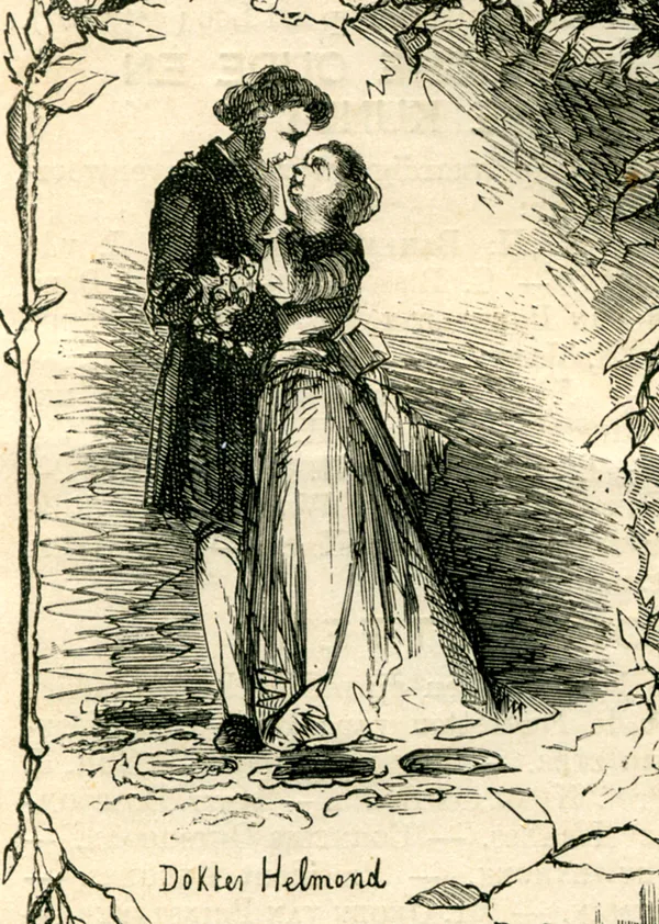 Tekening Eigen haard, 1876.