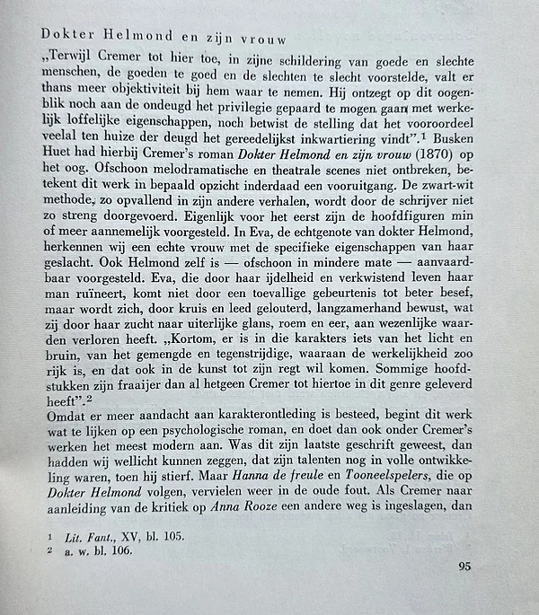 Hugo Sanders - Jacob Cremer, 1952.