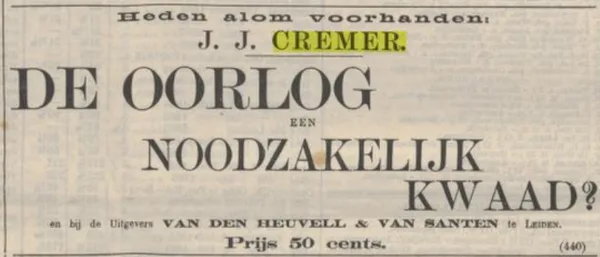 Het vaderland, 9 februari 1871.