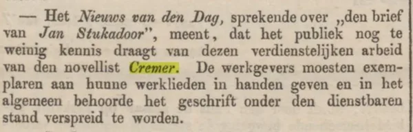 Opregte Haarlemsche courant, 31 oktober 1871.