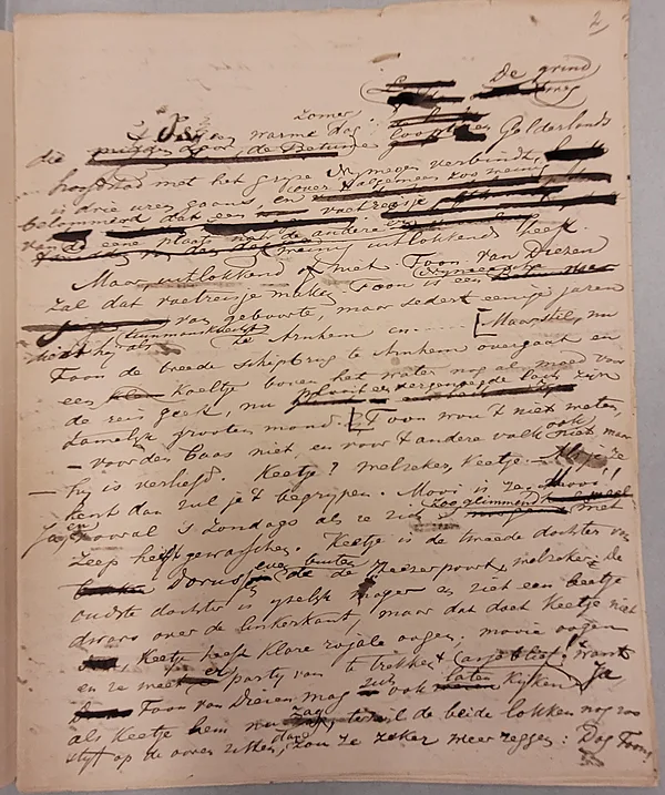 Handschrift, 1871.