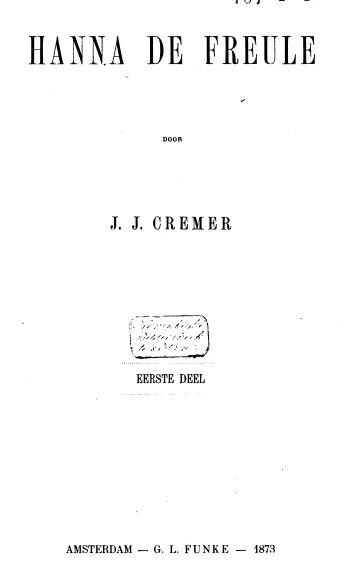 1e druk, 1873.