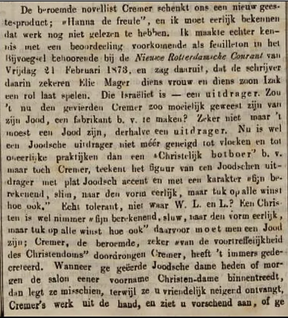 Weekblad Israelische huisgezinnen, 14 maart 1873