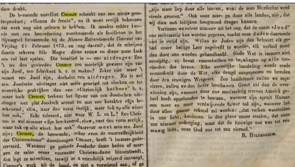 Weekblad Israelische huisgezinnen, 14 maart 1873.