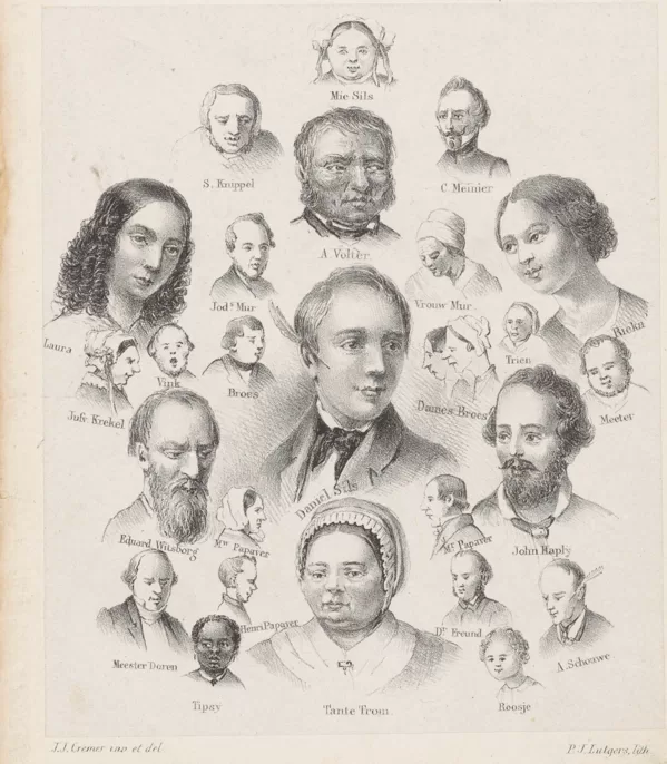 1856 Daniel Sils. Tekening.