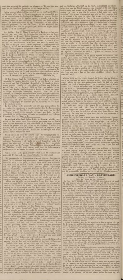 Nieuw dagblad van sGravenhage, 10 maart 1863.