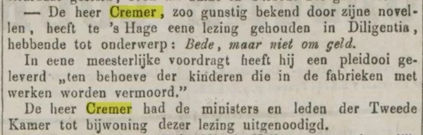 Provinciale Overijsselsche courant, 13 maart 1863.