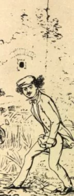 Tekening van J.J. Cremer als redactielid van de Tijdstroom in 1858.