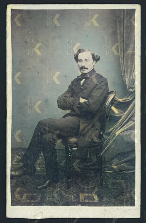 Ingekleurde foto van Cremer uit 1862.