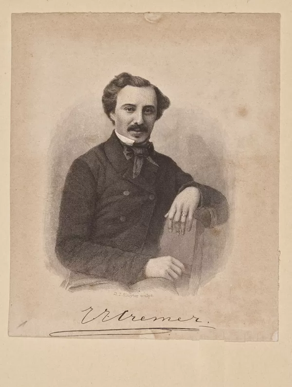 Portretfoto van J.J. Cremer uit ca 1865.