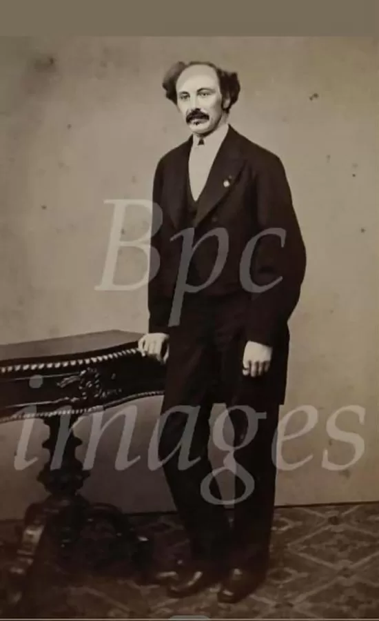 Cremer op zijn visititekaartje uit ca. 1869.